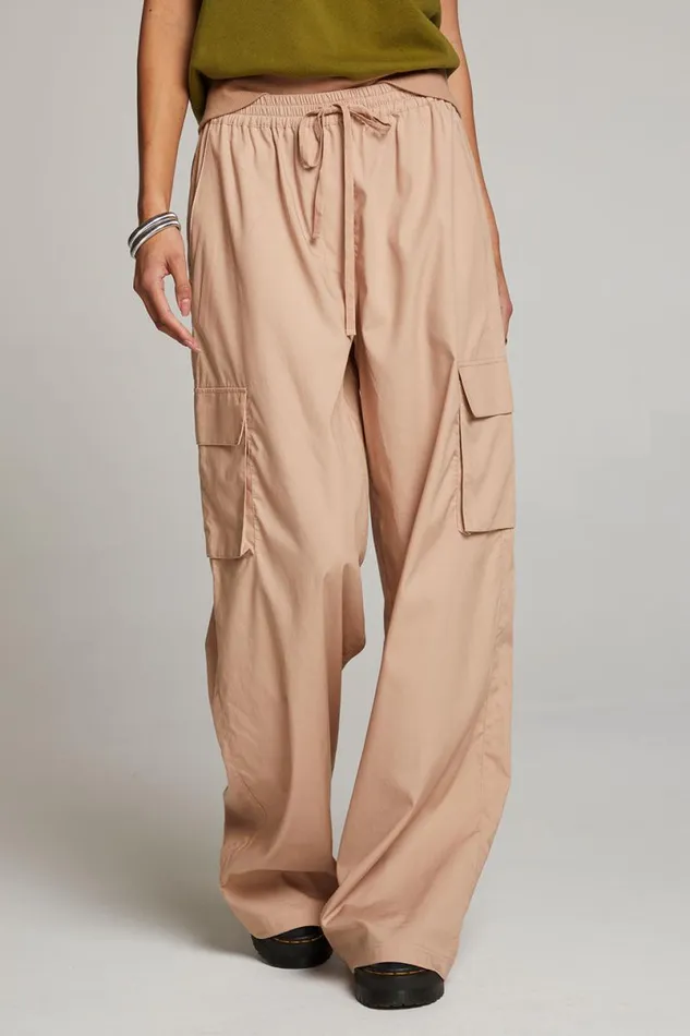 Womens Bottoms Chaser Brand Iris Warm Taupe Trouser