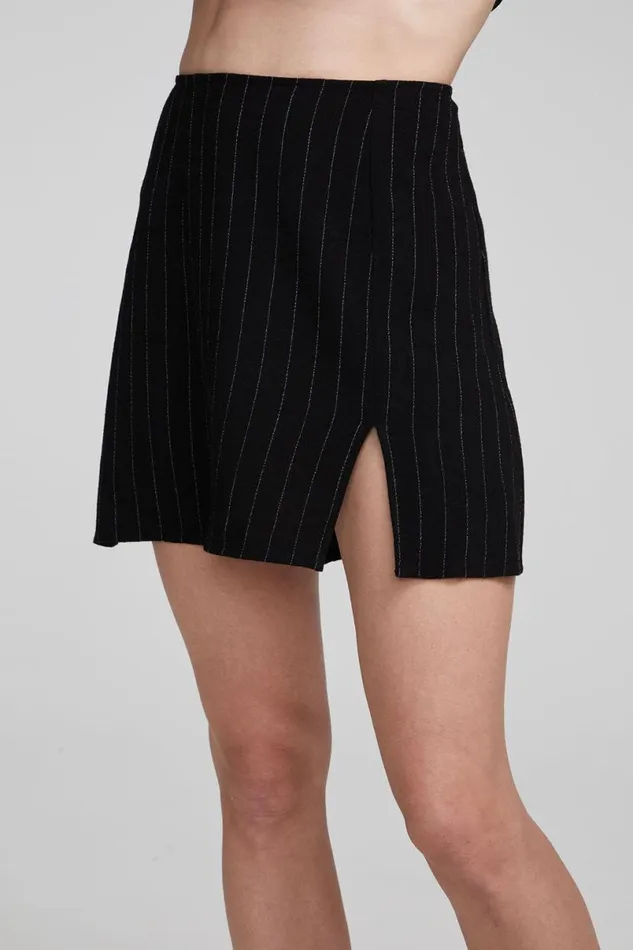 Womens Bottoms Chaser Brand Kiss Beverly Pinstripe Mini Skirt