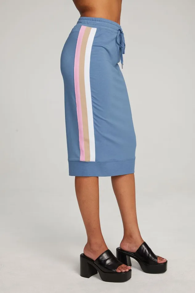 Womens Bottoms Chaser Brand Sundance Vintage Blue Midi Skirt