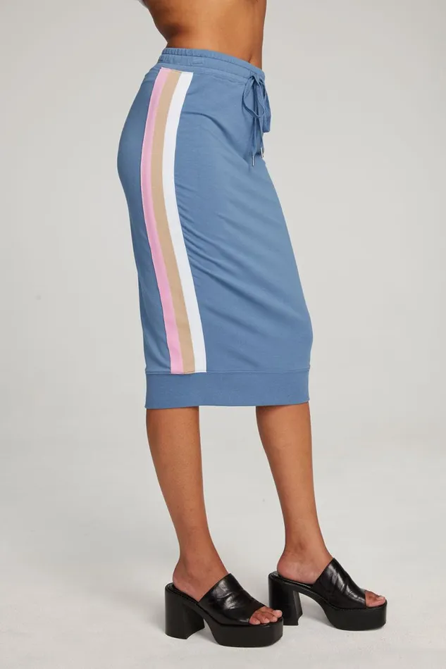 Womens Bottoms Chaser Brand Sundance Vintage Blue Midi Skirt