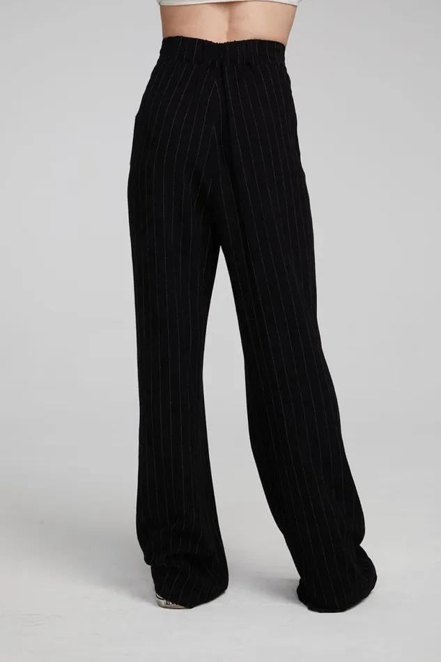 Womens Bottoms Chaser Brand Theo Beverly Pinstripe Trousers