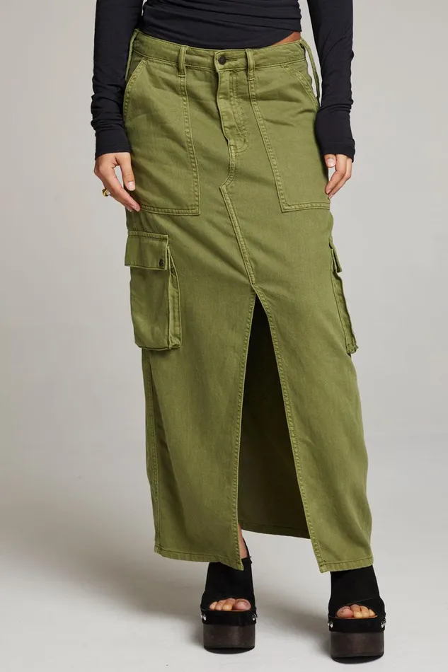 Womens Bottoms Chaser Brand Tri Sphagnum Maxi Skirt