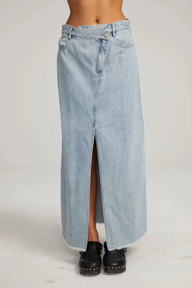 Womens Bottoms Chaser Brand Trinidad Classic Blue Maxi Skirt