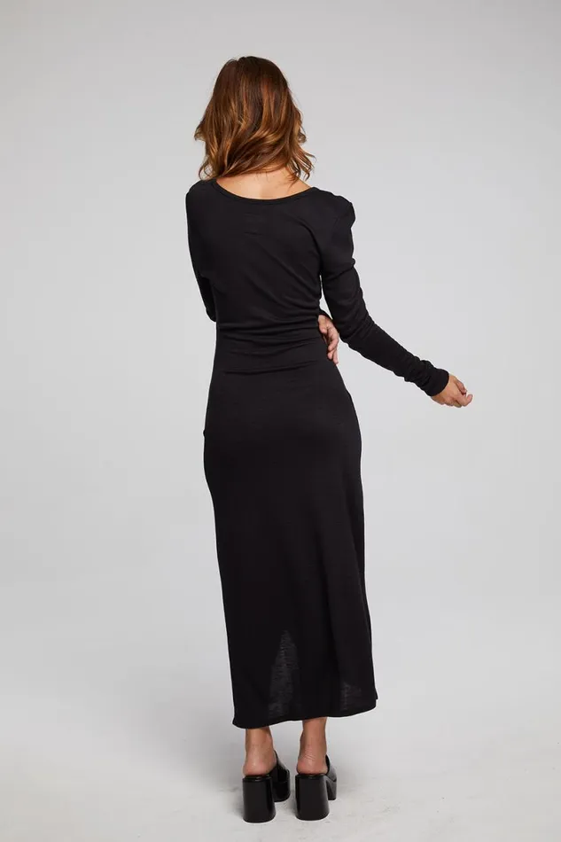 Womens Dresses Chaser Brand Harmony Licorice Midi Dress