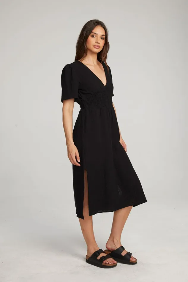 Womens Dresses Chaser Brand Palmer Licorice Midi Dress