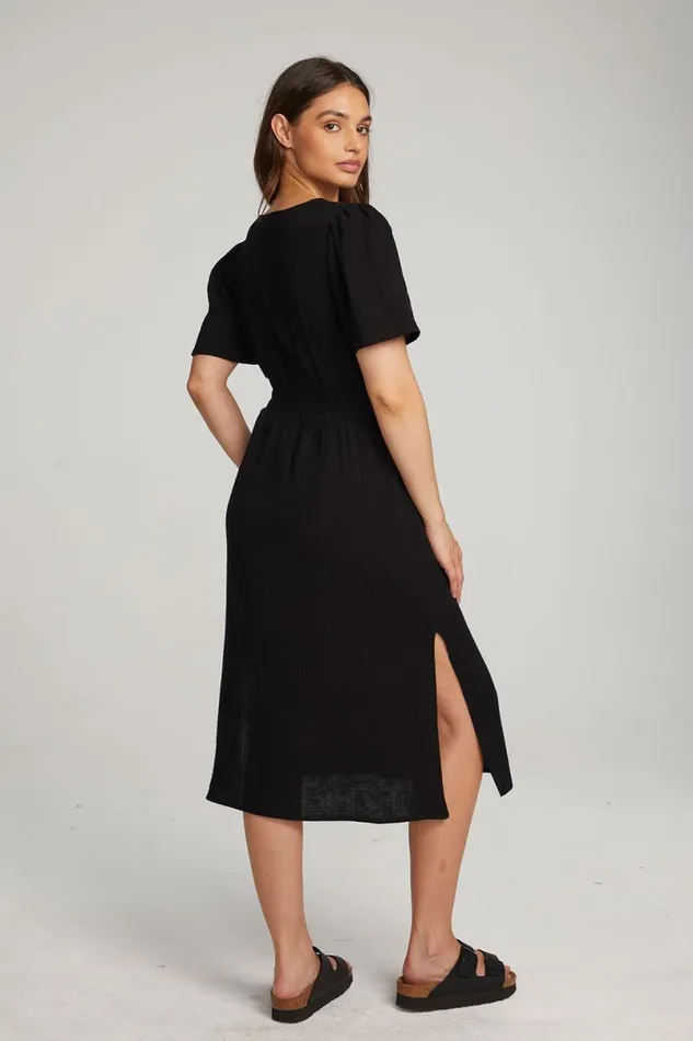 Womens Dresses Chaser Brand Palmer Licorice Midi Dress