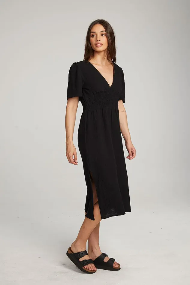 Womens Dresses Chaser Brand Palmer Licorice Midi Dress