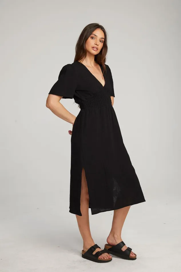 Womens Dresses Chaser Brand Palmer Licorice Midi Dress