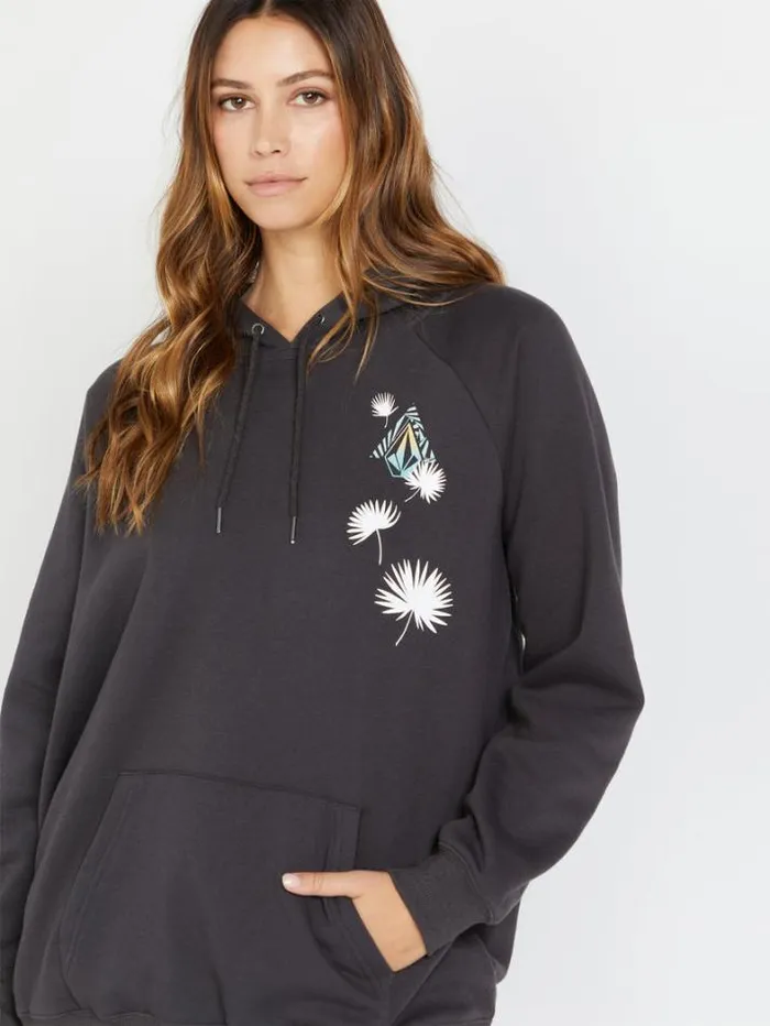 Womens Hoodies and Sweatshirts Volcom Truly Stoked Boyfriend Hoodie 8211 Vintage Black