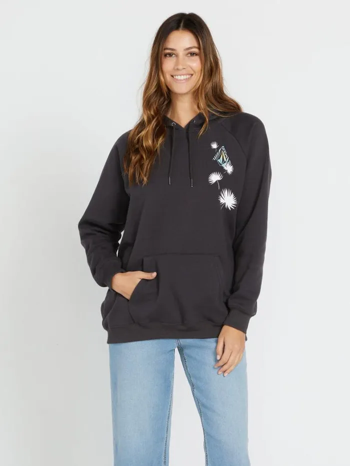 Womens Hoodies and Sweatshirts Volcom Truly Stoked Boyfriend Hoodie 8211 Vintage Black