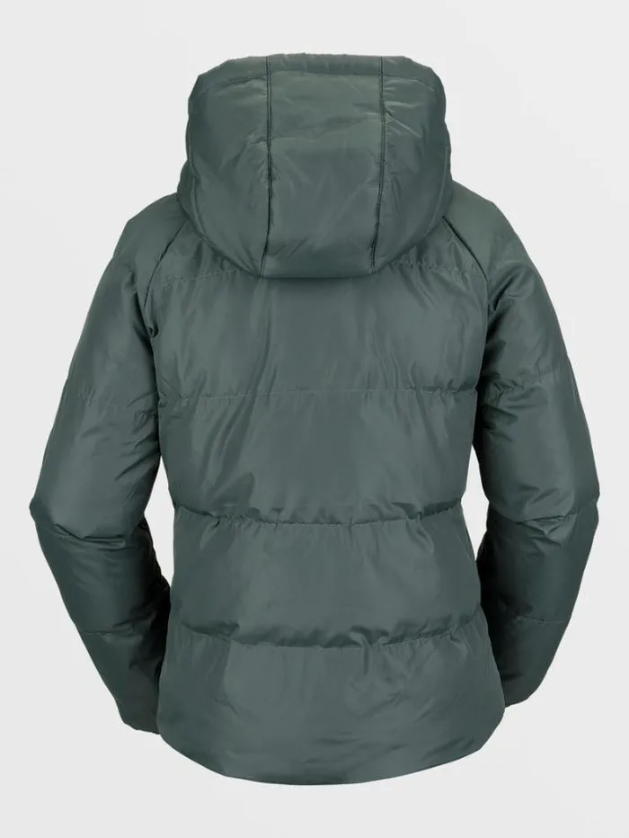 Womens Jackets Volcom Ithan Puff Jacket 8211 Eucalyptus