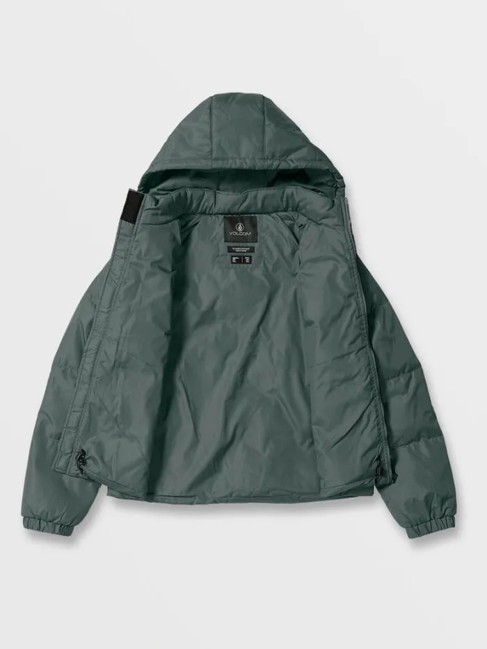 Womens Jackets Volcom Ithan Puff Jacket 8211 Eucalyptus