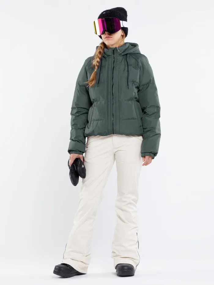 Womens Jackets Volcom Ithan Puff Jacket 8211 Eucalyptus