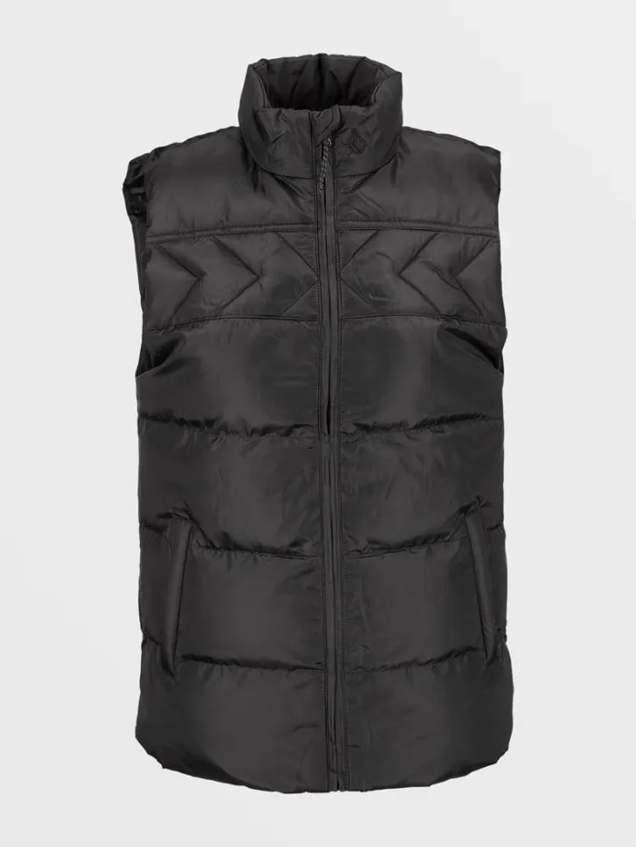 Womens Jackets Volcom Stone Castine Puff Vest 8211 Black
