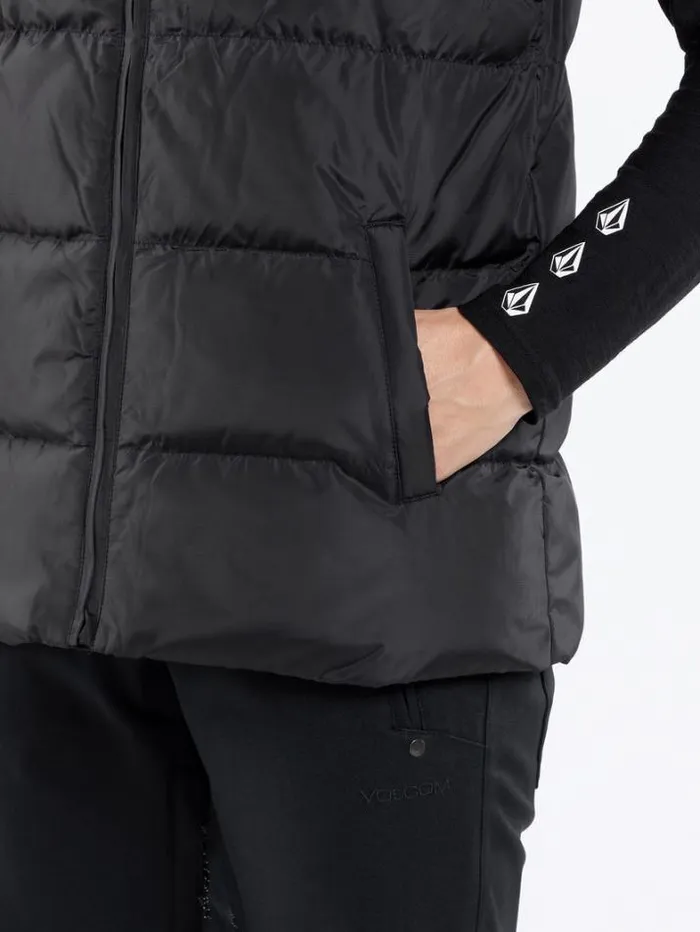 Womens Jackets Volcom Stone Castine Puff Vest 8211 Black