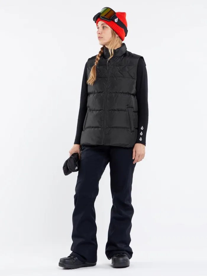 Womens Jackets Volcom Stone Castine Puff Vest 8211 Black