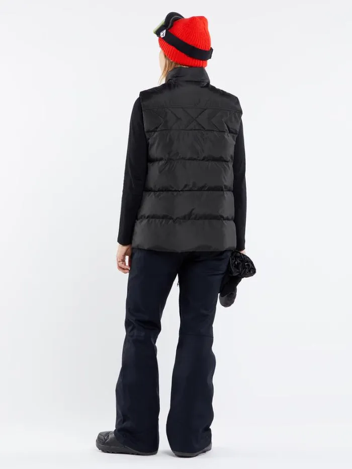 Womens Jackets Volcom Stone Castine Puff Vest 8211 Black