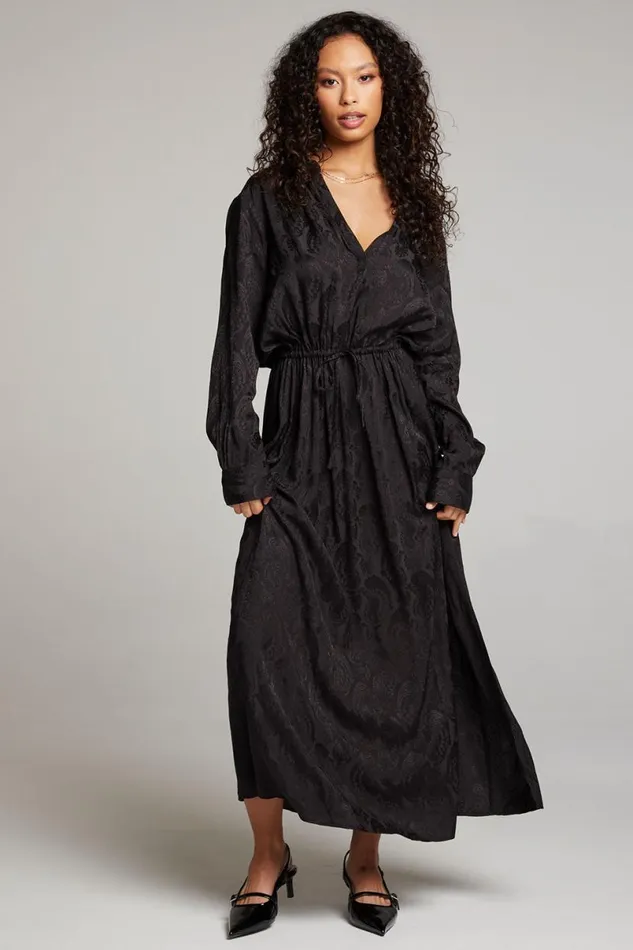 Womens Loungewear Chaser Brand Denverr Licorice Maxi Dress