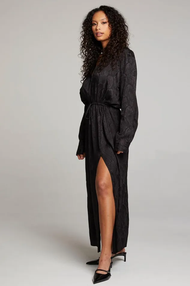 Womens Loungewear Chaser Brand Denverr Licorice Maxi Dress