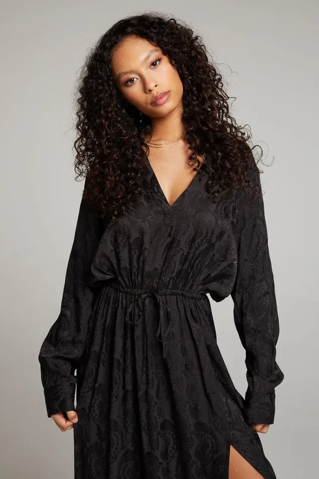 Womens Loungewear Chaser Brand Denverr Licorice Maxi Dress