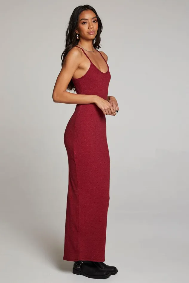Womens Loungewear Chaser Brand Emma Blood Red Maxi Dress