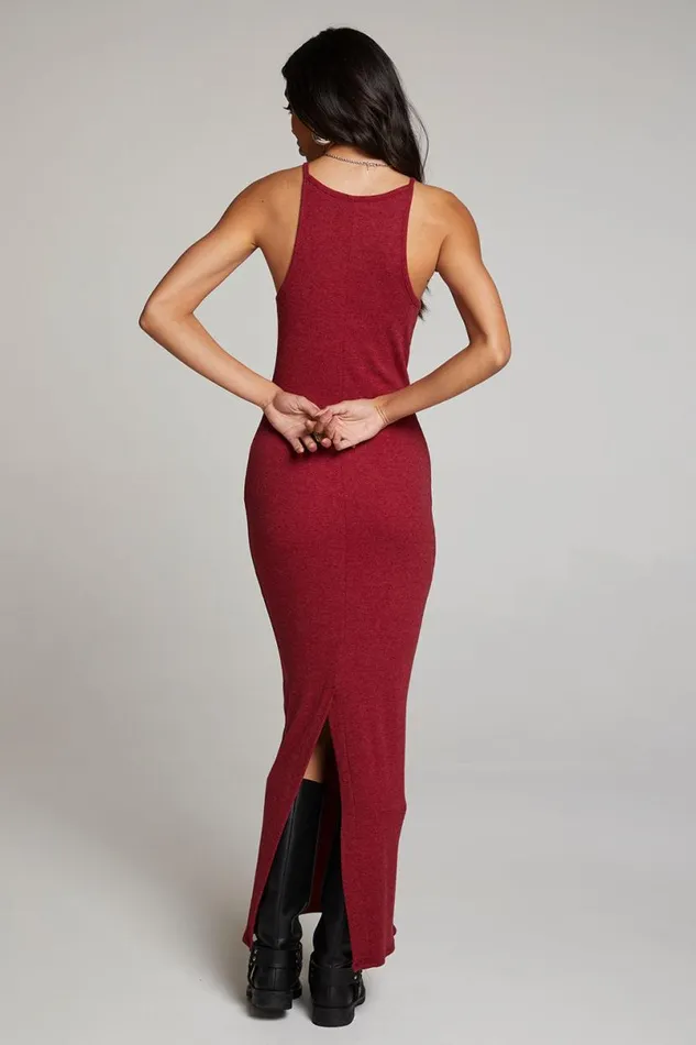 Womens Loungewear Chaser Brand Emma Blood Red Maxi Dress