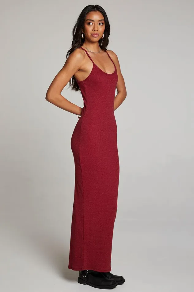 Womens Loungewear Chaser Brand Emma Blood Red Maxi Dress