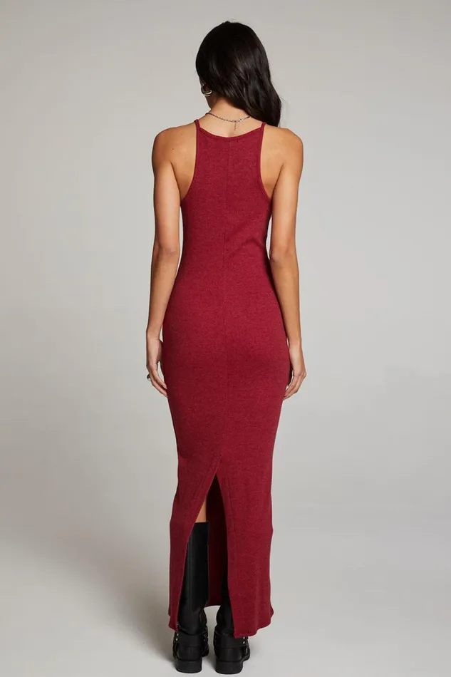Womens Loungewear Chaser Brand Emma Blood Red Maxi Dress