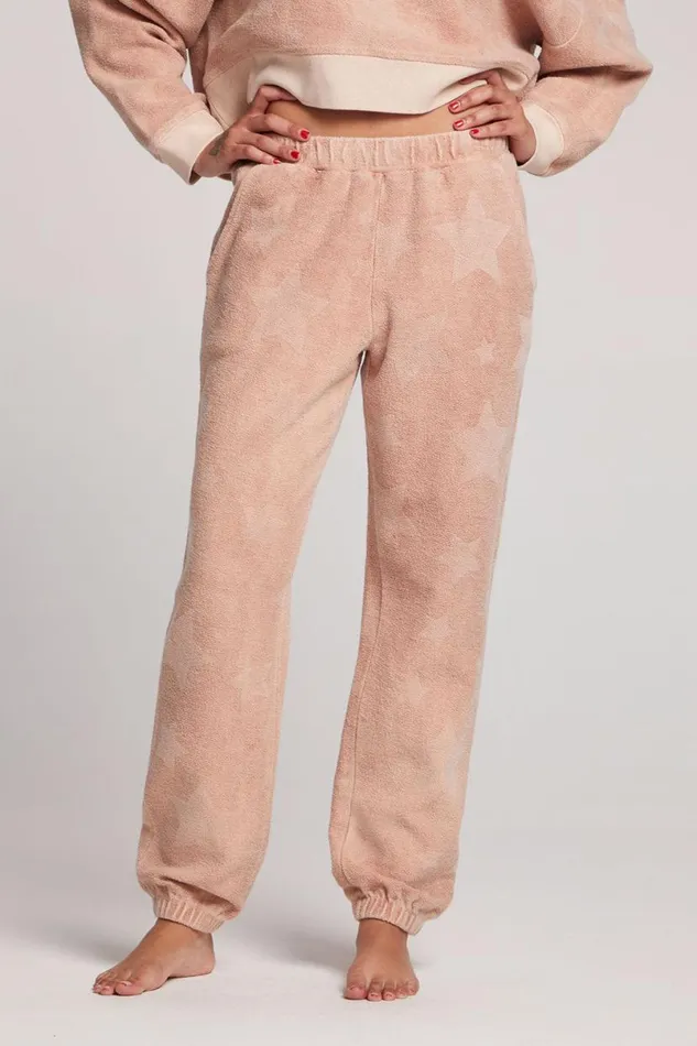 Womens Loungewear Chaser Brand Mission Pink Star Joggers
