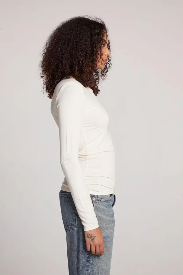 Womens Loungewear Chaser Brand Reeves Starry White Long Sleeve