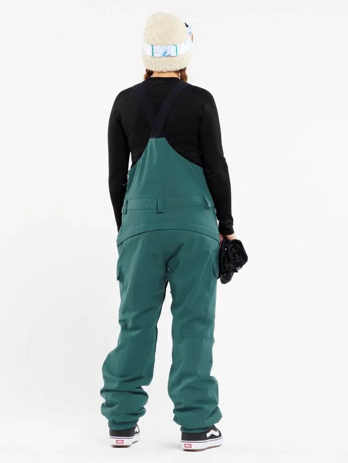 Womens Pants Volcom Creston 3D Stretch Bib Overalls 8211 Balsam