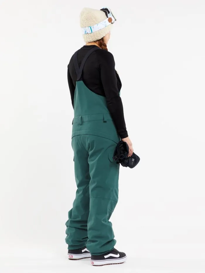 Womens Pants Volcom Creston 3D Stretch Bib Overalls 8211 Balsam