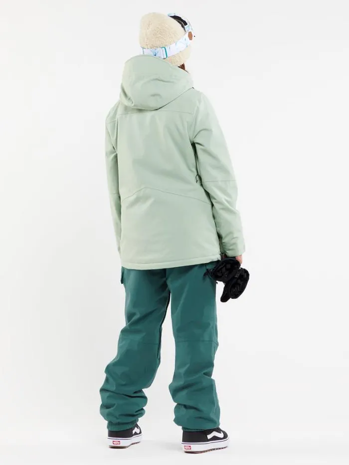 Womens Pants Volcom Creston 3D Stretch Bib Overalls 8211 Balsam