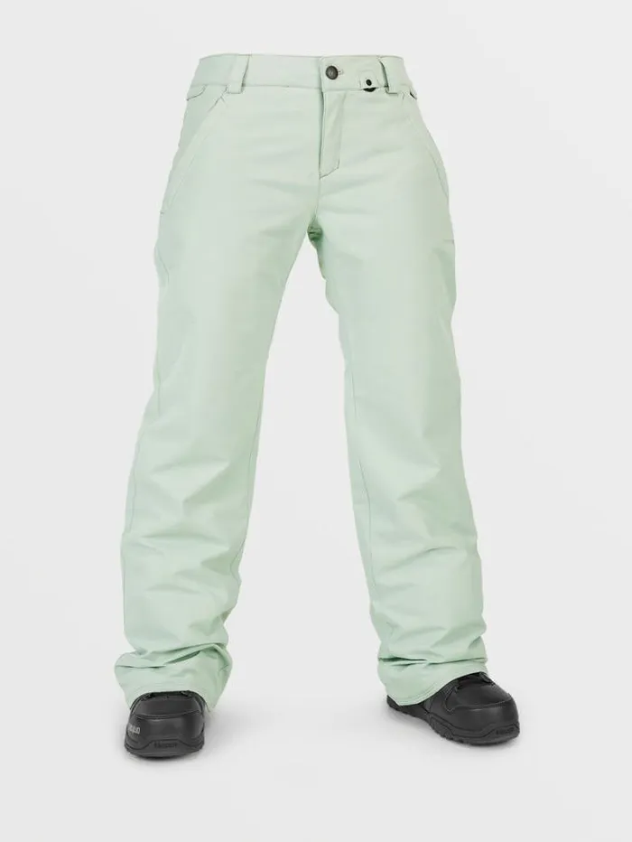 Womens Pants Volcom Frochickie Insulated Pants 8211 Sage Frost