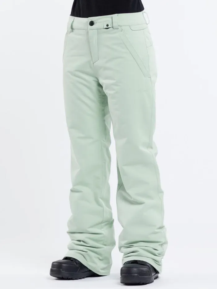 Womens Pants Volcom Frochickie Insulated Pants 8211 Sage Frost
