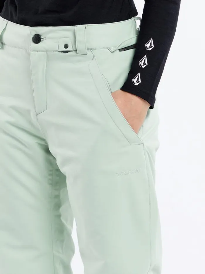 Womens Pants Volcom Frochickie Insulated Pants 8211 Sage Frost