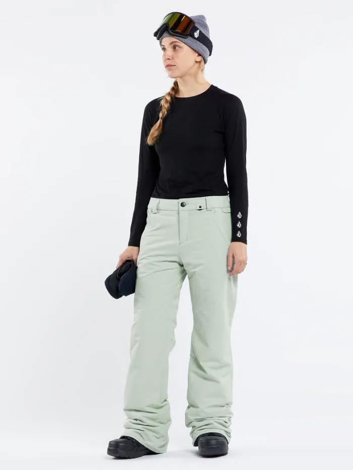 Womens Pants Volcom Frochickie Insulated Pants 8211 Sage Frost