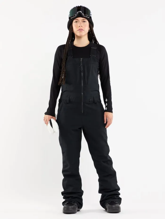 Womens Pants Volcom Swift Bib Overalls 8211 Black