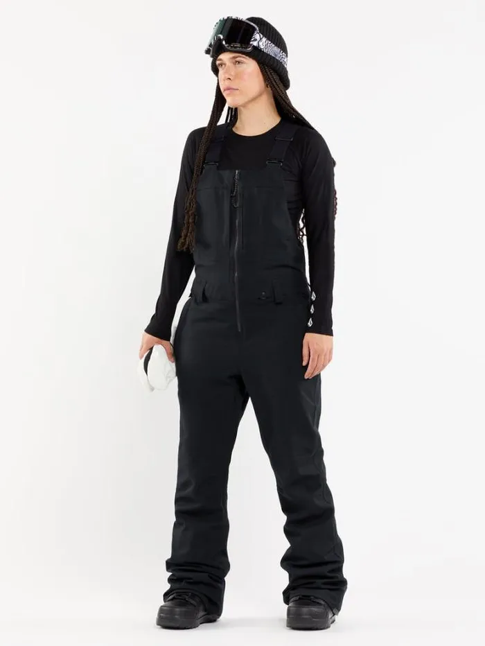 Womens Pants Volcom Swift Bib Overalls 8211 Black