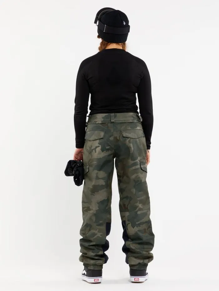 Womens Pants Volcom Wildling Pants 8211 Cloudwash Camo