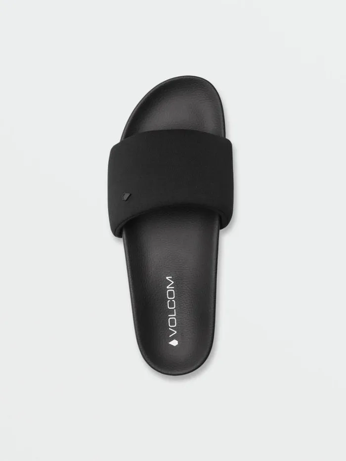 Womens Sandals Volcom Cool Slide Sandals 8211 Black Out