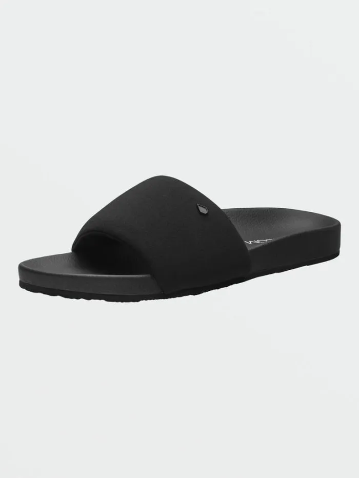Womens Sandals Volcom Cool Slide Sandals 8211 Black Out