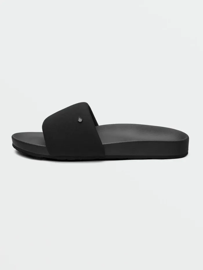 Womens Sandals Volcom Cool Slide Sandals 8211 Black Out