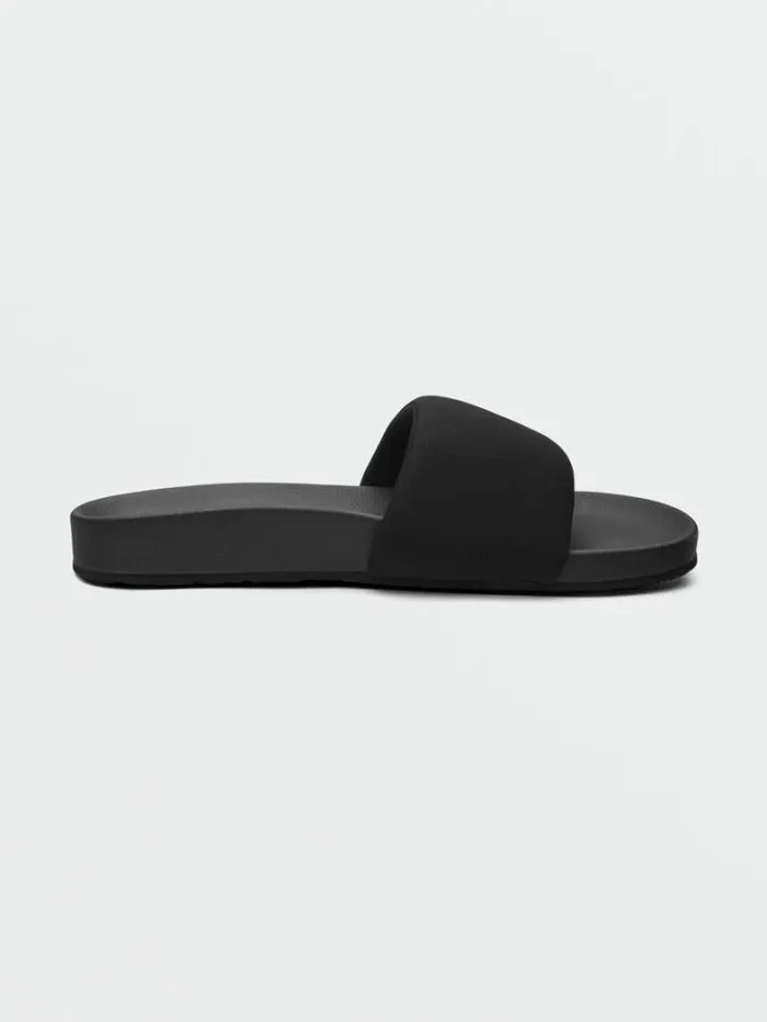 Womens Sandals Volcom Cool Slide Sandals 8211 Black Out