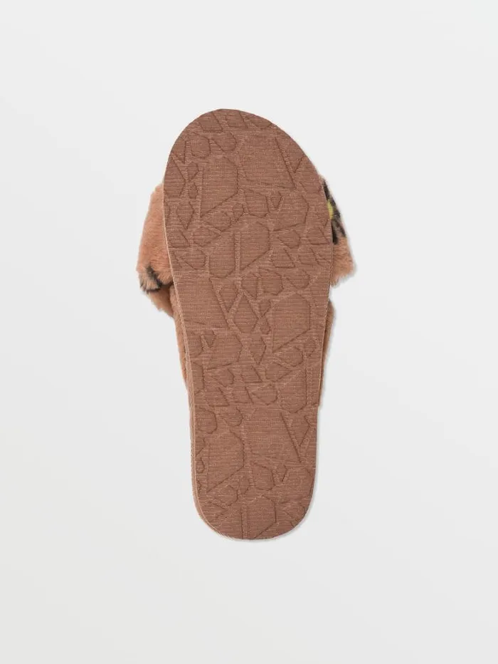 Womens Sandals Volcom Lived In Lounge Slip Sandals 8211 Hazel