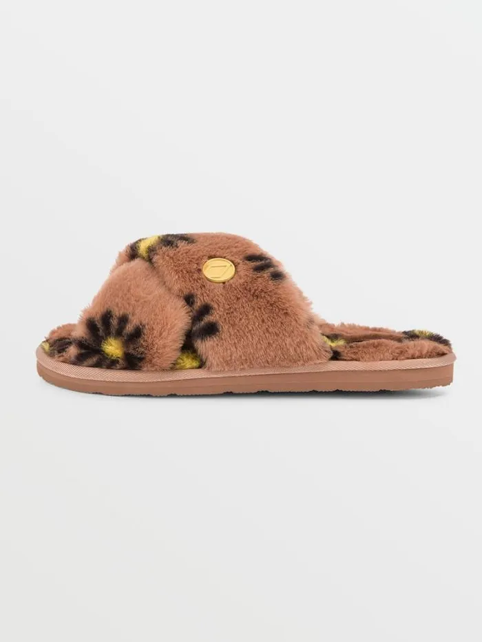 Womens Sandals Volcom Lived In Lounge Slip Sandals 8211 Hazel