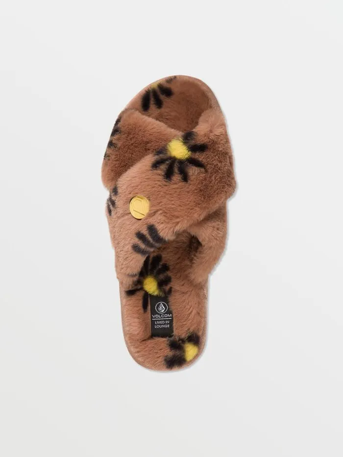 Womens Sandals Volcom Lived In Lounge Slip Sandals 8211 Hazel