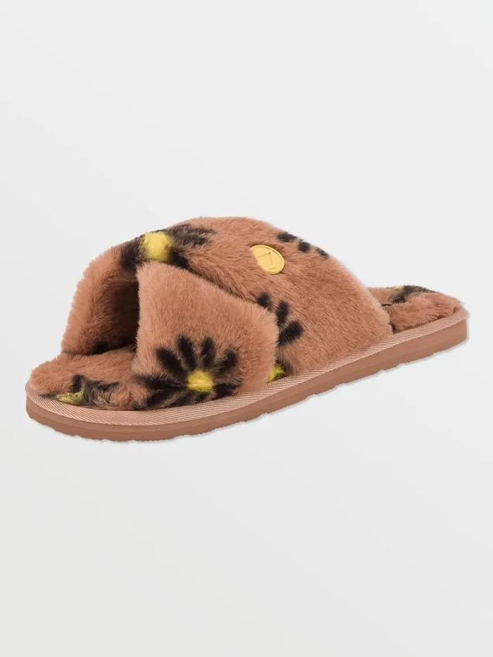 Womens Sandals Volcom Lived In Lounge Slip Sandals 8211 Hazel