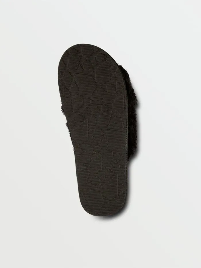 Womens Slippers Volcom Lived In Lounge Slippers 8211 Black