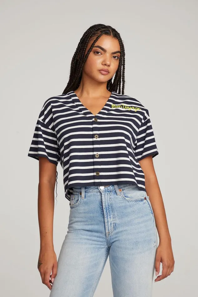 Womens Tops Chaser Brand Bon Voyage Tee